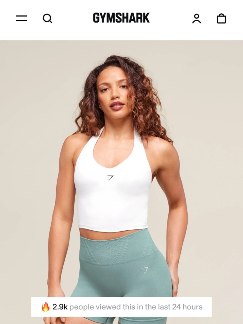 Gymshark HALTER NECK CAMI WITH SHELF
